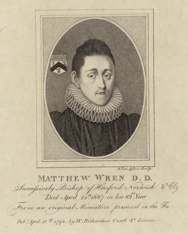 Portrait of Matthew Wren by English School