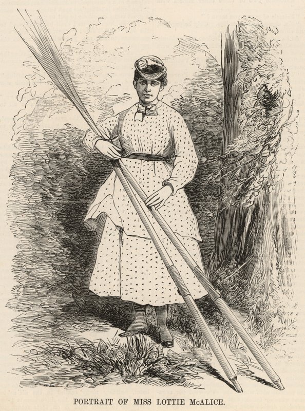Portrait of Miss Lottie McAlice by English School