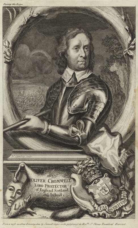 Portrait of Oliver Cromwell by English School