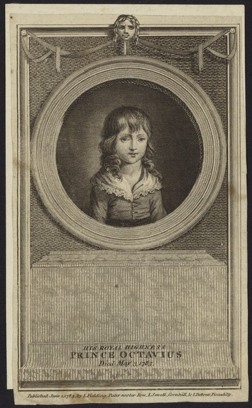 Portrait of Prince Octavius by English School