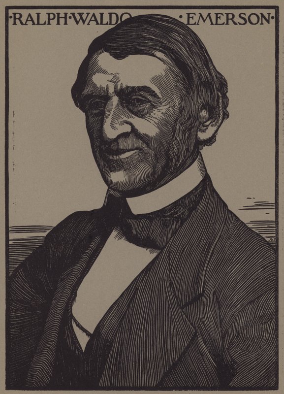 Portrait of Ralph Waldo Emerson by English School