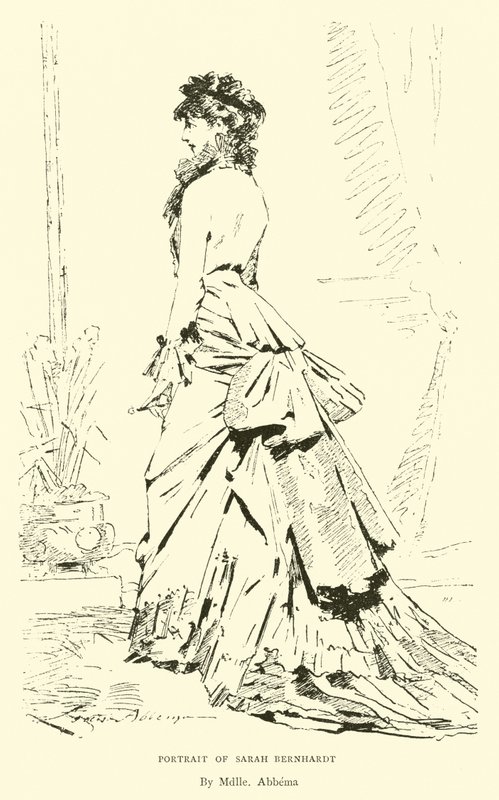 Portrait of Sarah Bernhardt by English School