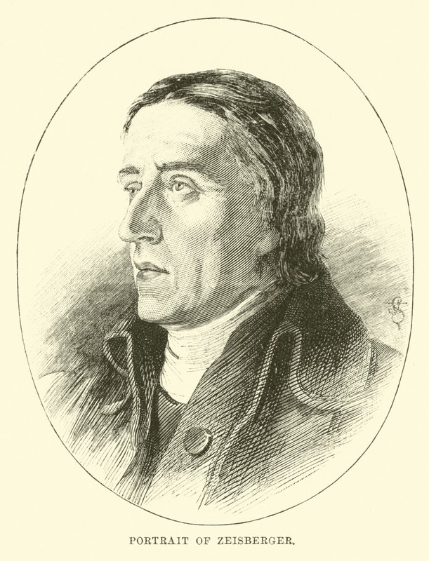 Portrait of Zeisberger by English School