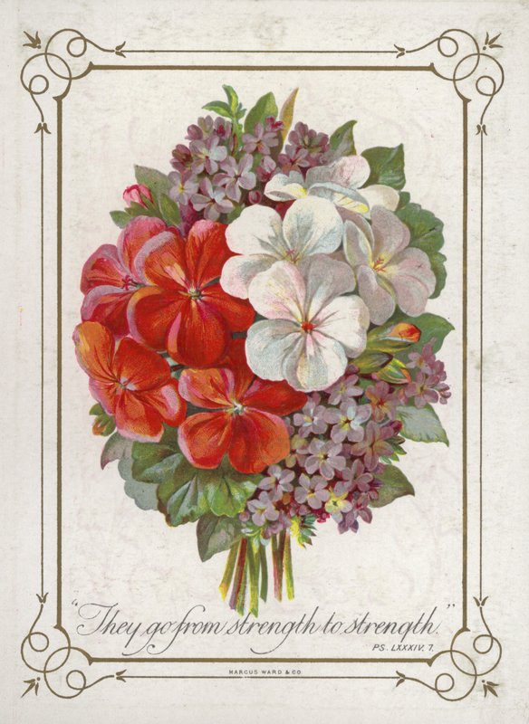 Posy of Flowers by English School