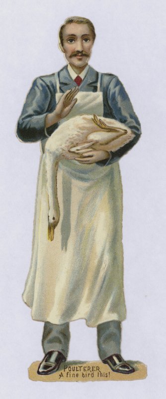 Poulterer, A Fine Bird This by English School