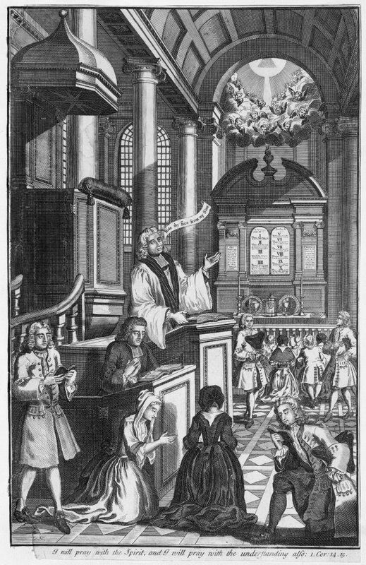 Preaching in Unidentified Church by English School