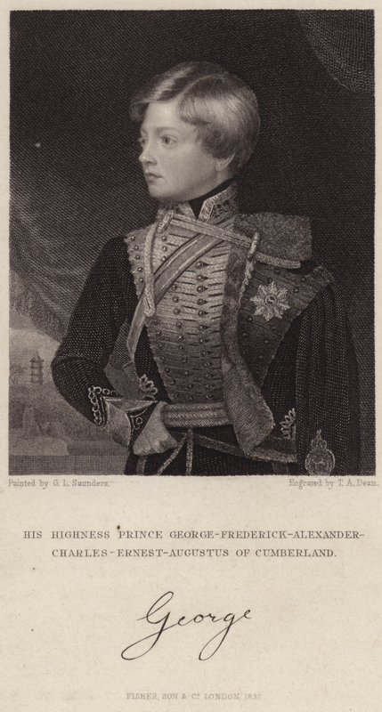 Prince George-Frederick-Alexander-Charles-Ernest-Augustus of Cumberland by English School