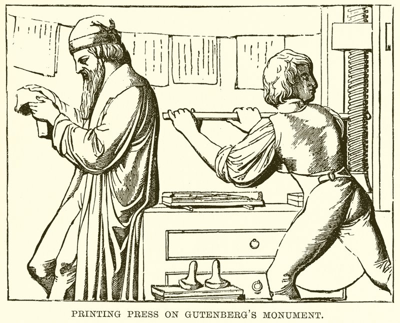 Printing Press on Gutenberg
