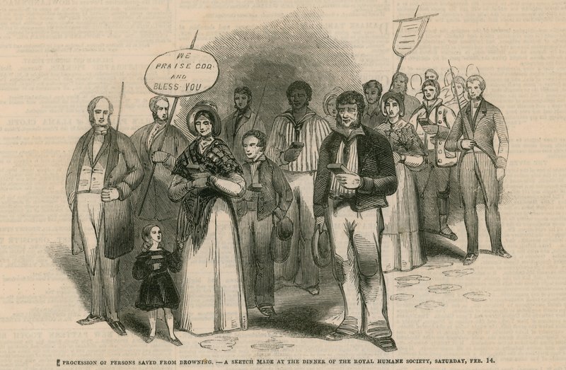 Procession of Persons Saved from Drowning by English School