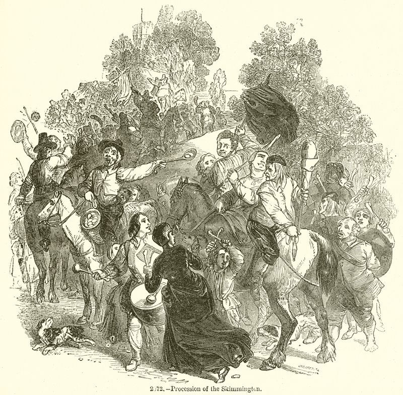 Procession of the Skimmington by English School