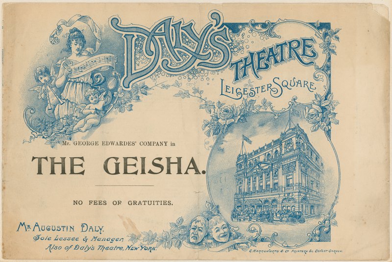 Programme Cover for The Geisha by English School
