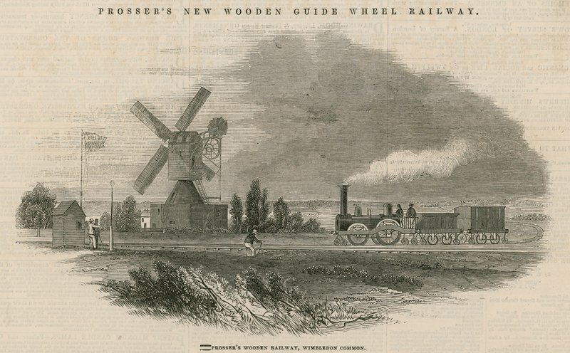 Prossers wooden railway, Wimbledon Common by English School