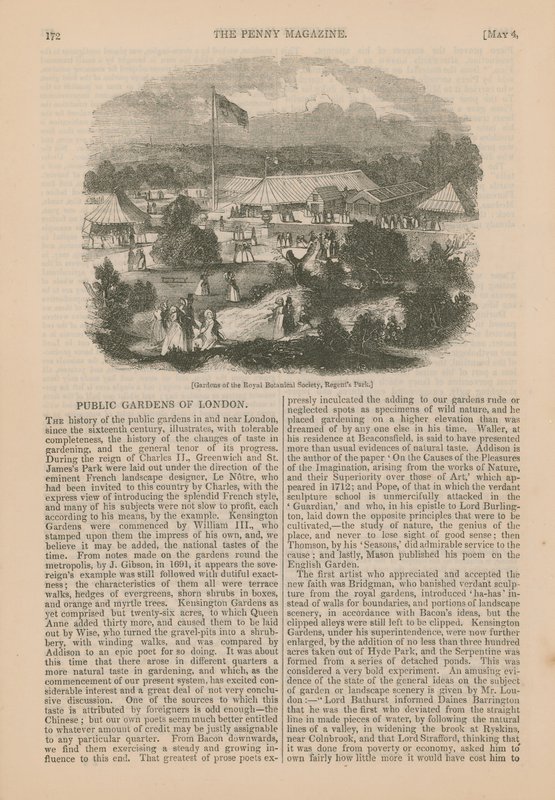 Public Gardens of London by English School