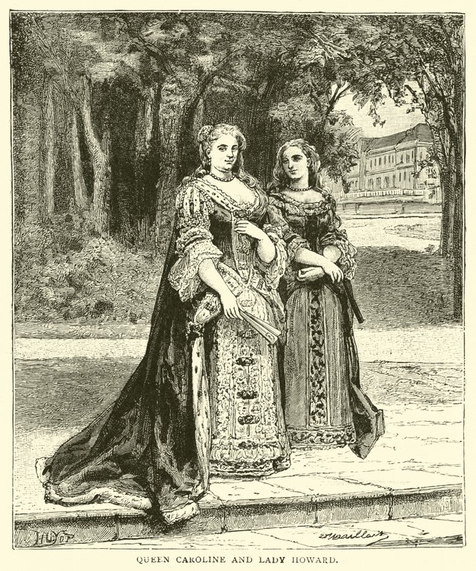 Queen Caroline and Lady Howard by English School