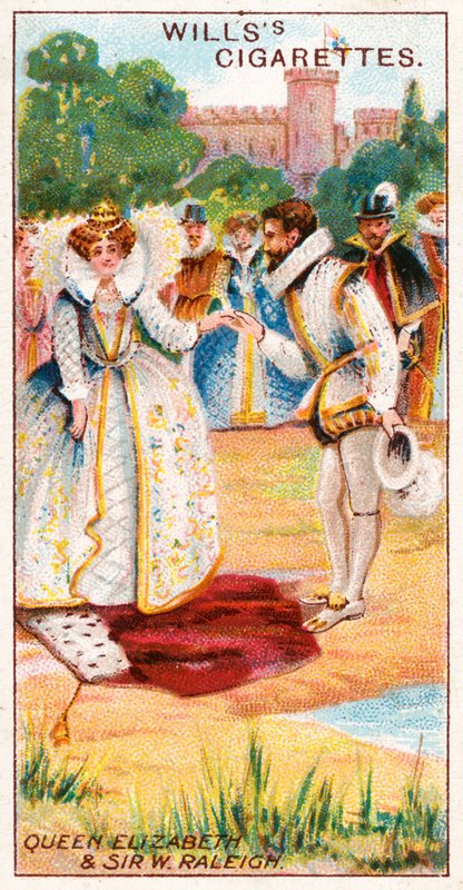 Queen Elizabeth and Sir Walter Raleigh by English School