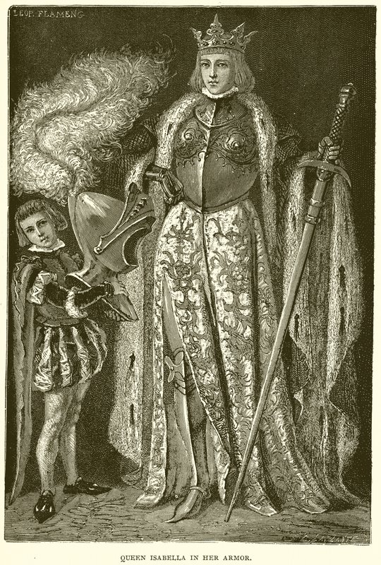 Queen Isabella in her Armor by English School