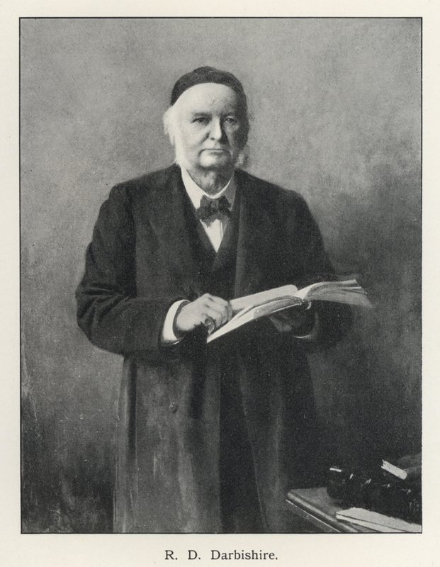 R D Darbishire (litho) by English School
