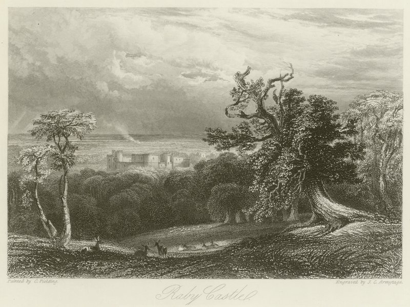 Raby Castle by English School