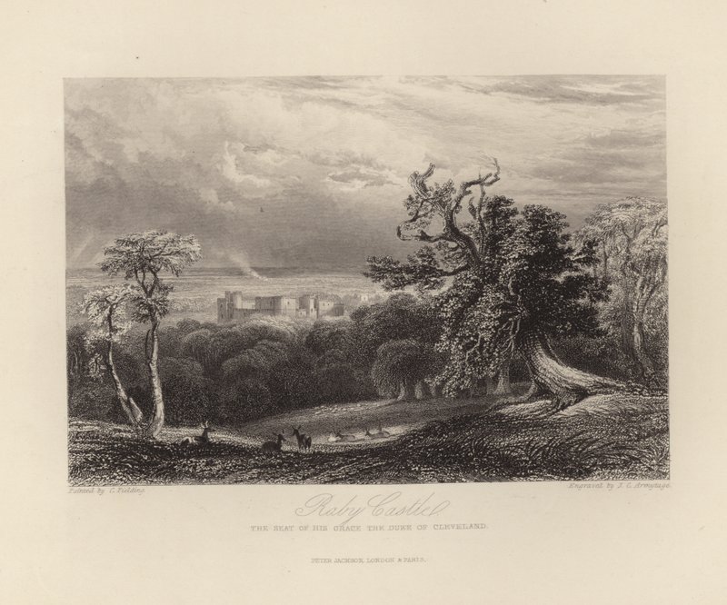 Raby Castle by English School