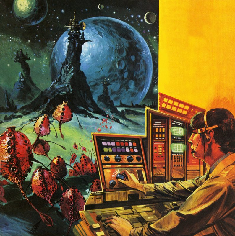 Radio astronomers searching for extraterrestrial life by English School