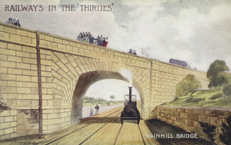 Rainhill Bridge by English School