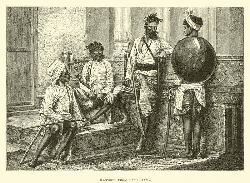 Rajpoots from Rajpootana by English School