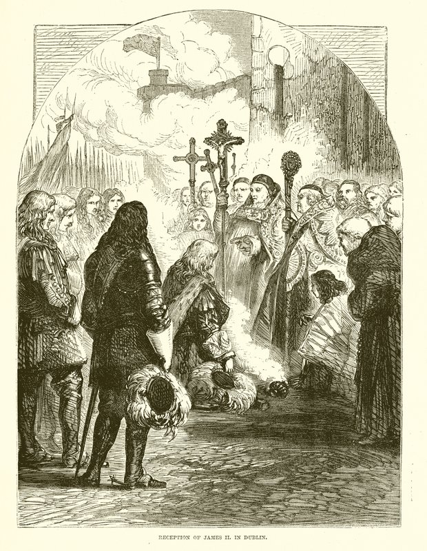 Reception of James II in Dublin by English School