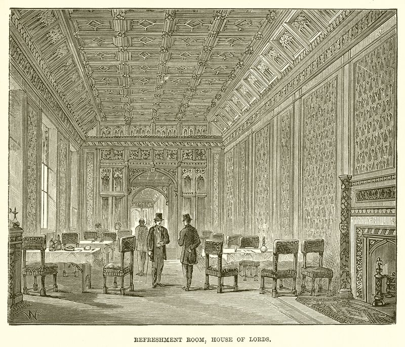 Refreshment Room, House of Lords by English School