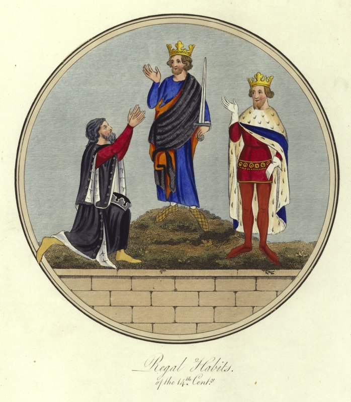 Regal Habits of the 14th Century by English School