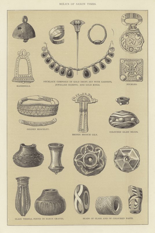 Relics of Saxon Times by English School