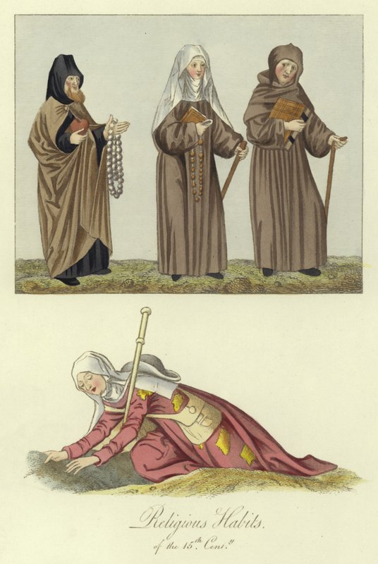 Religious habits of the 15th Century by English School