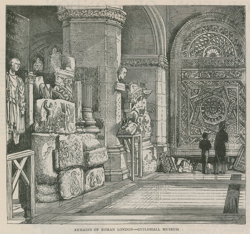 Remains of Roman London - Guildhall Museum by English School