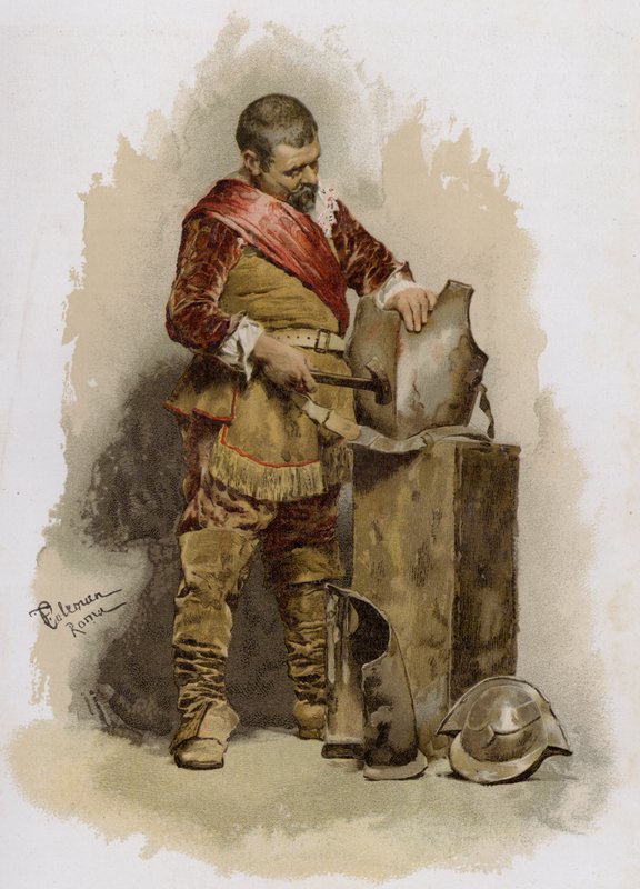 Repairing Armour by English School