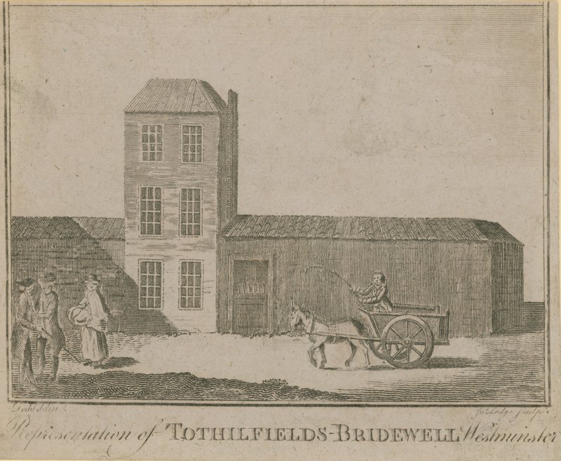 Representation of Tothill Fields Bridewell by English School