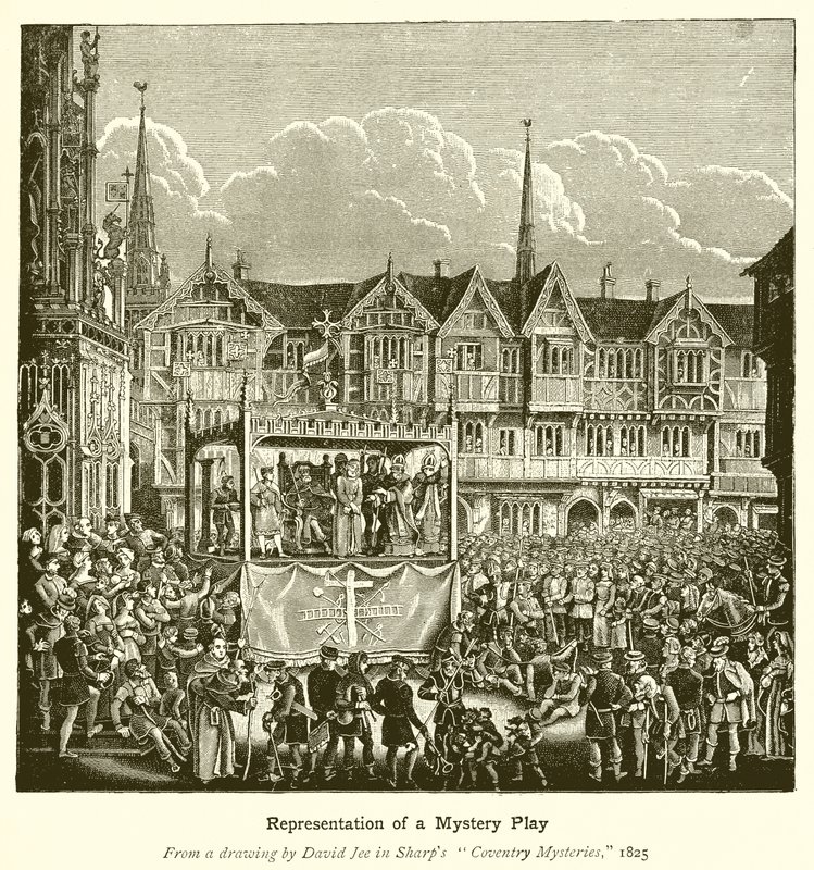 Representation of a Mystery Play by English School