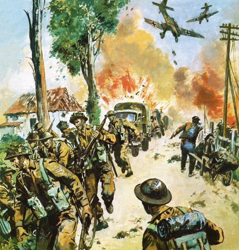 Retreat from Dunkirk by English School
