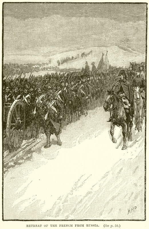 Retreat of the French from Russia by English School