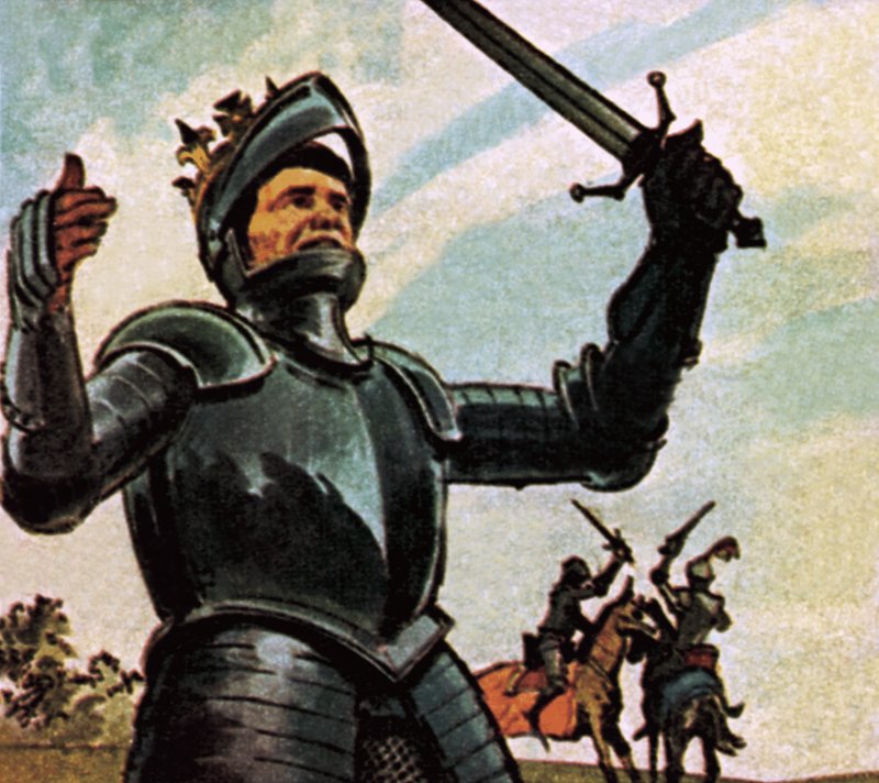 Richard III at Bosworth Field by English School
