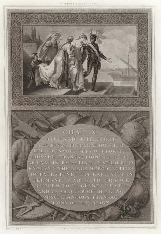 Richard I Leaving Cyprus by English School
