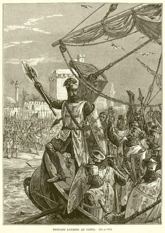Richard Landing at Jaffa by English School