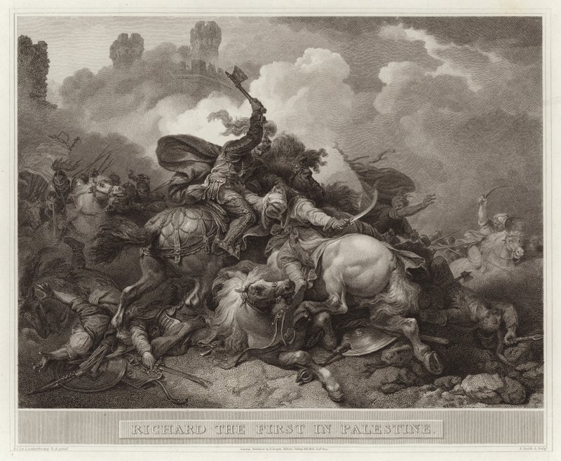 Richard I in Palestine by English School