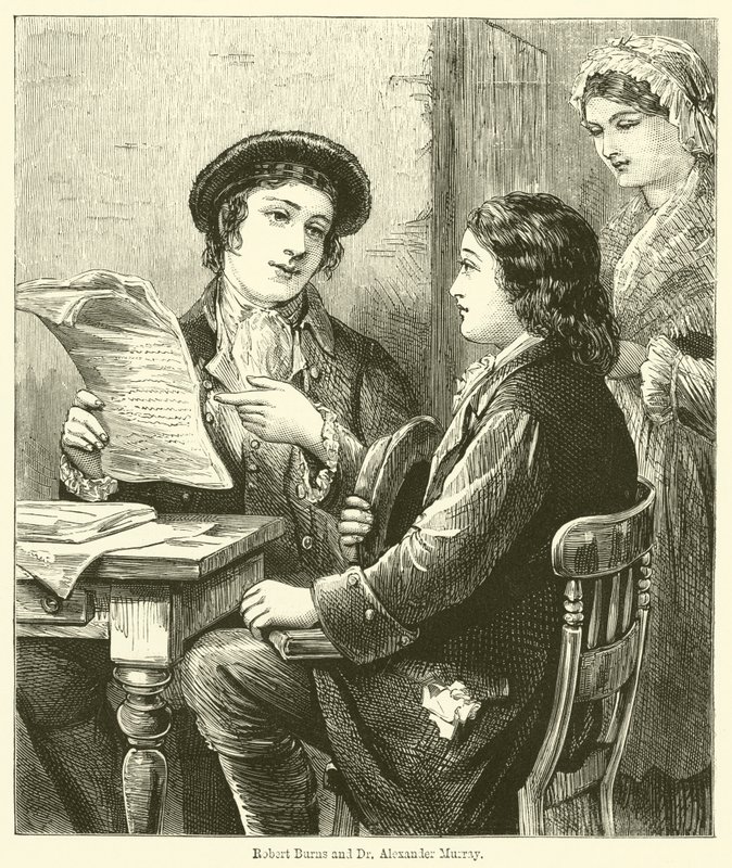 Robert Burns and Dr Alexander Murray by English School