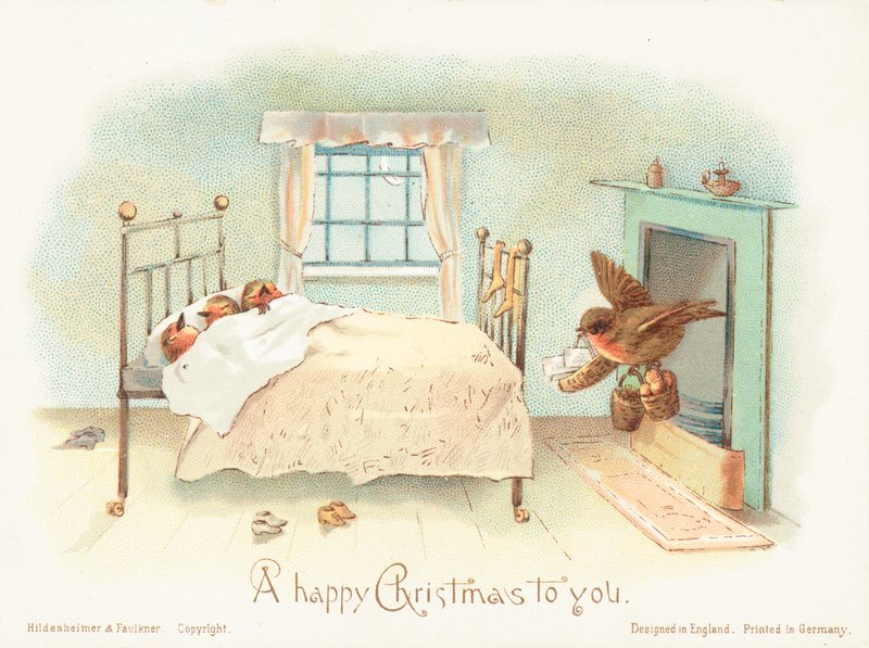 Robins asleep in bed by English School