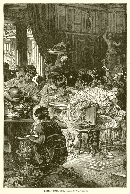 Roman Banquet by English School