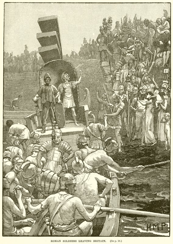 Roman Soldiers Leaving Britain by English School