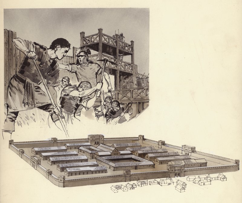 Roman Camp by English School