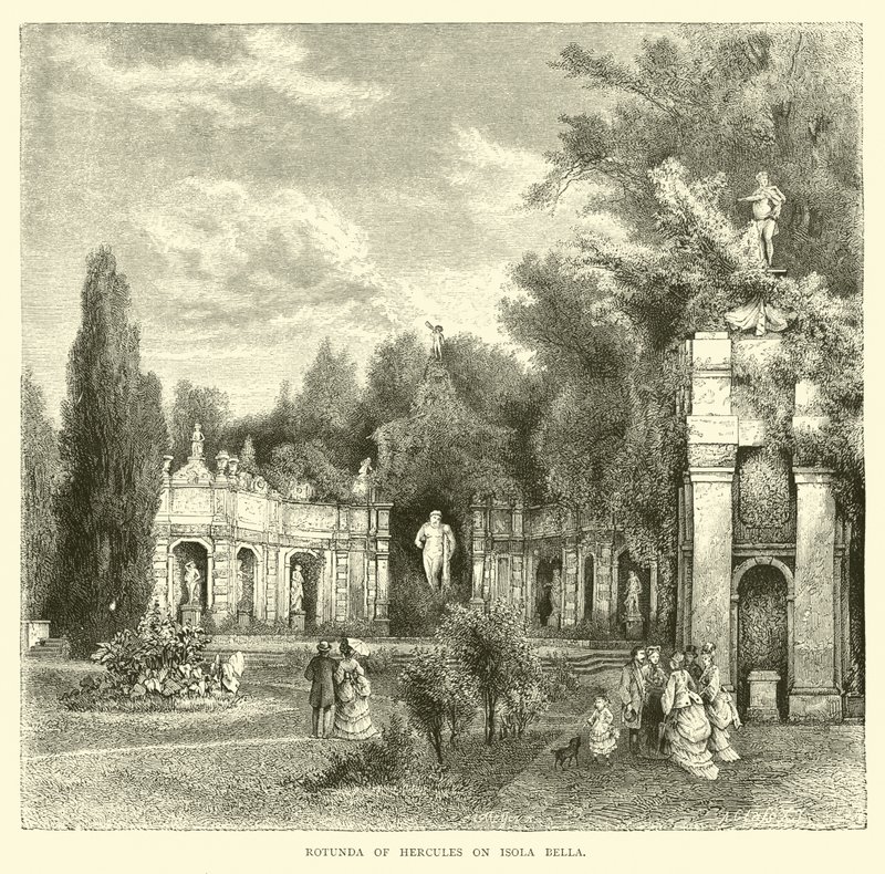 Rotunda of Hercules on Isola Bella by English School