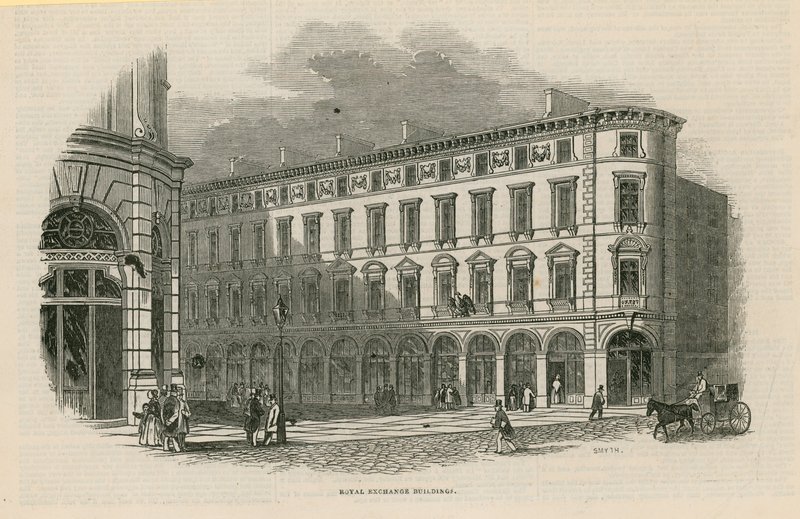 Royal Exchange Buildings, London by English School