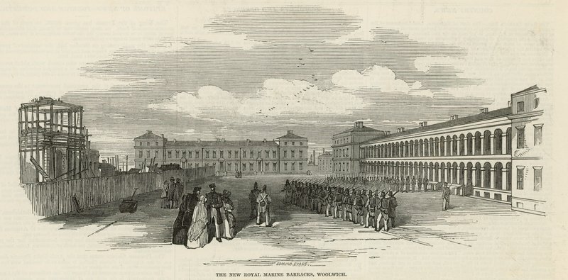 Royal Marine Barracks in Woolwich by English School