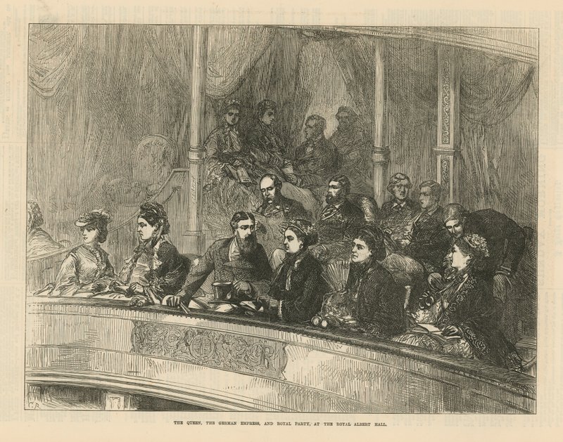 Royal Party at the Royal Albert Hall by English School